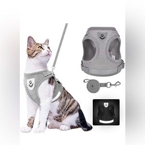Gray Reflective Cat No Escape Harness
